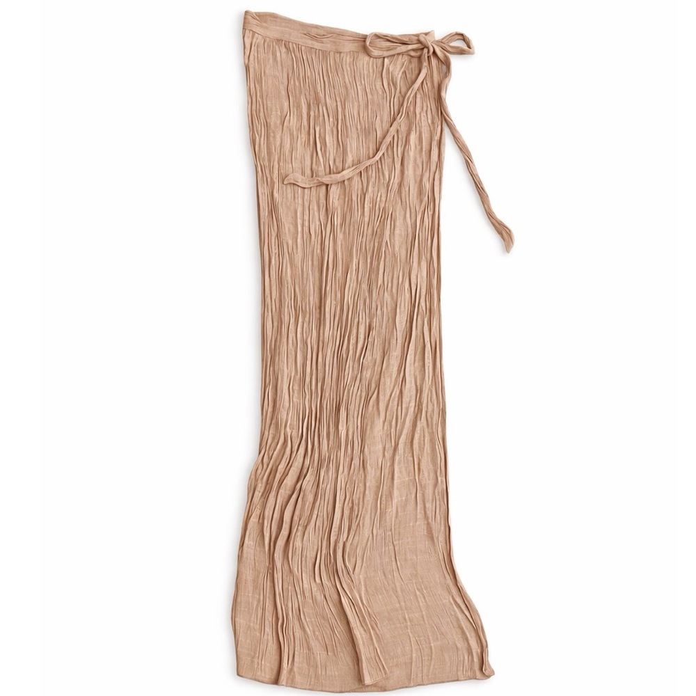 🩷 Side Tie Sarong Swim Coverup Wrap Maxi Skirt Bikini Swimsuit Cover